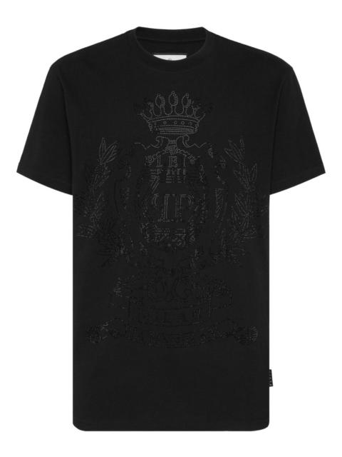PHILIPP PLEIN Crest crystal-embellished T-shirt