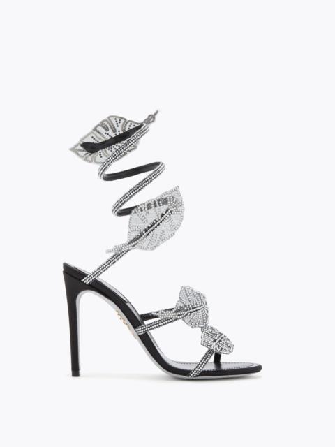 RENE CAOVILLA LEAF BLACK SANDAL 105
