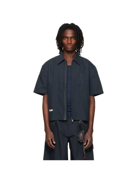 Song for the Mute Black Zip Up Workman Shirt