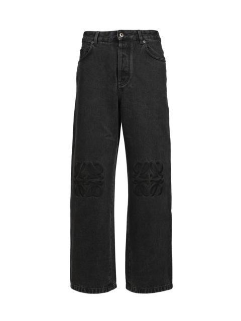 Loewe ANAGRAM BAGGY JEANS / BLACK