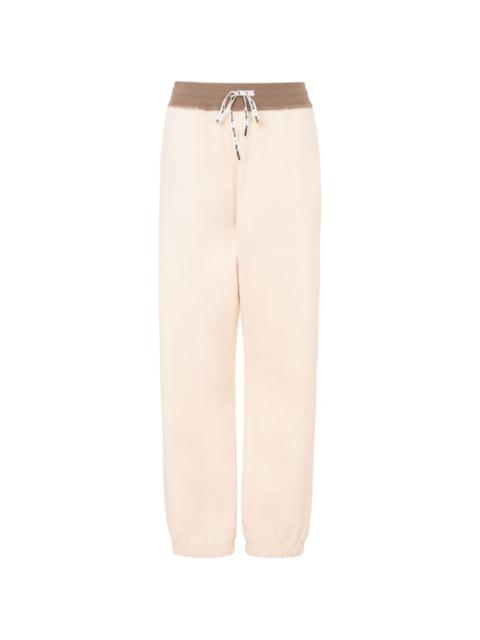 Moschino drawstring-waist logo-patch track pants