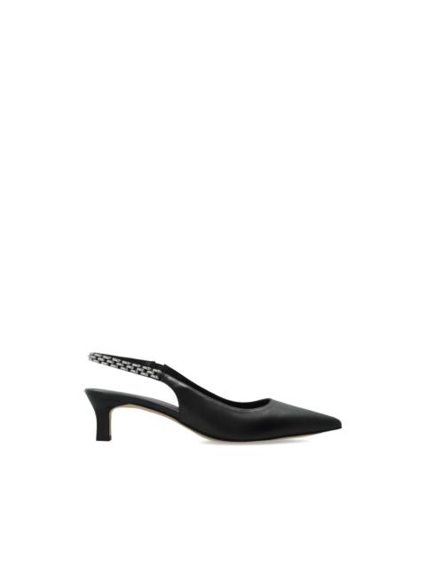 MICHAEL KORS chain-detail pointed leather pumps