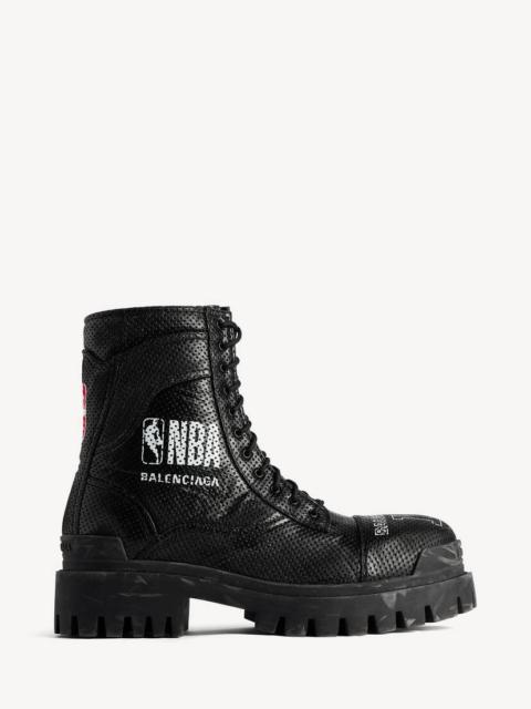 BALENCIAGA Men's Balenciaga | Nba Collaboration Combat Strike Boot in Black