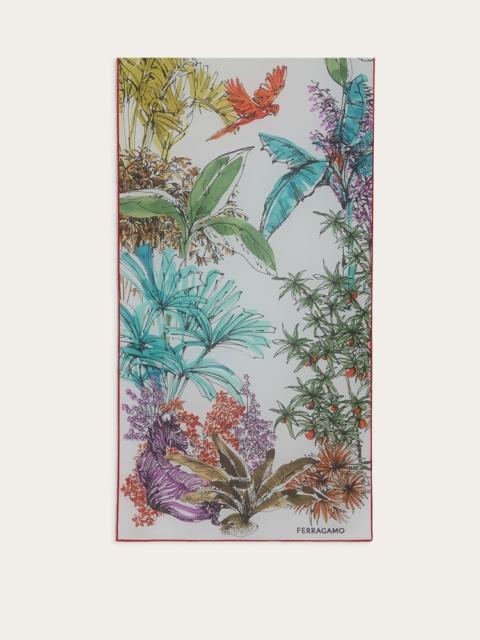 FERRAGAMO JUNGLE PRINT SCARF