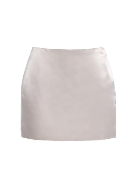 KALLMEYER Shiloh Cotton Mini Skirt silver