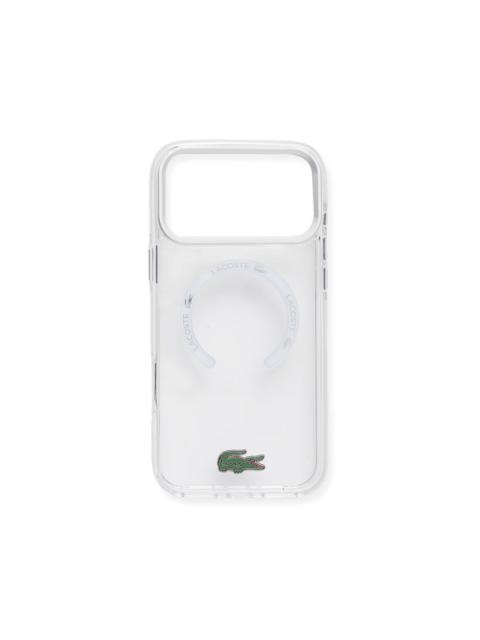 LACOSTE logo-plaque iPhone case