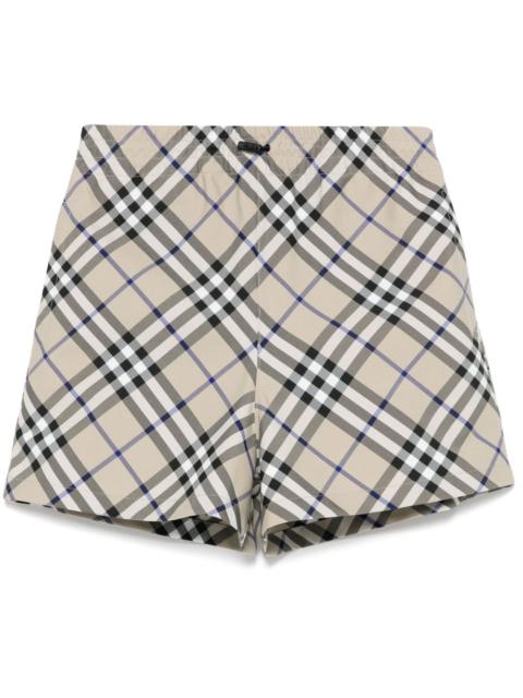 Burberry check deck shorts