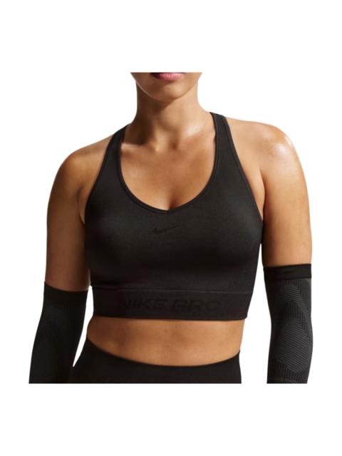 Nike (WMNS) Nike Pro Seamless Dri-FIT Cropped Tank Top 'Black' IB9414-010