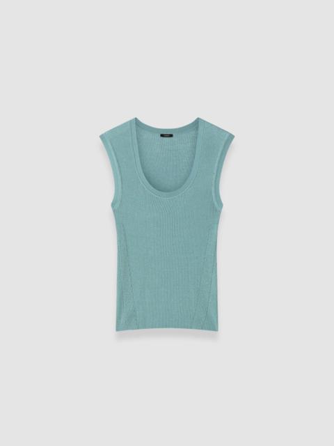 JOSEPH Alaou Linen Blend Knit Vest Top