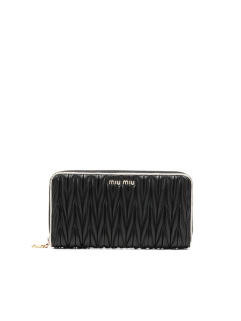 Miu Miu logo-plaque wallet
