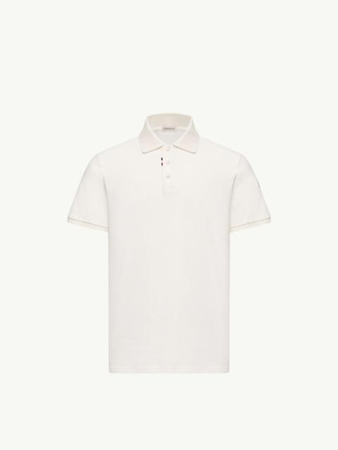 Moncler Logo Cotton Piquet Polo Shirt