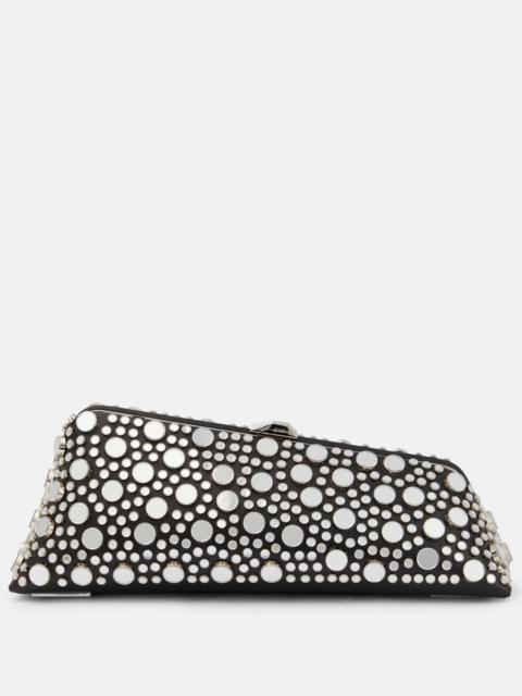 Long Night Small embellished leather clutch