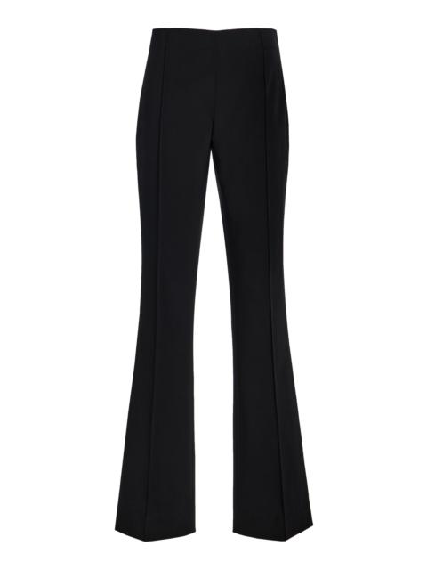 The Row Fabien Low-Rise Stretch-Wool Flared Pants black