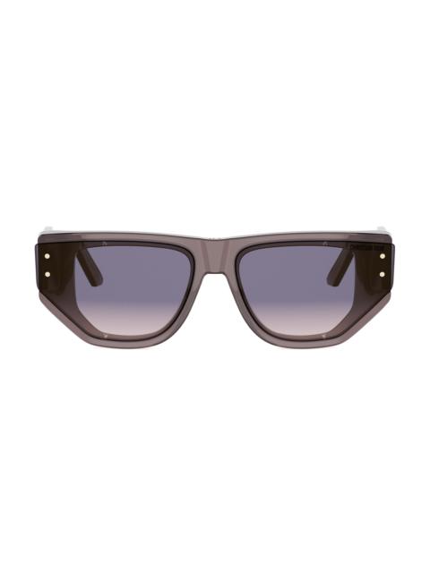 Dior Women's DiorSignature S15I 64MM Cat-Eye Sunglasses - Shiny Dark Brown And Violet