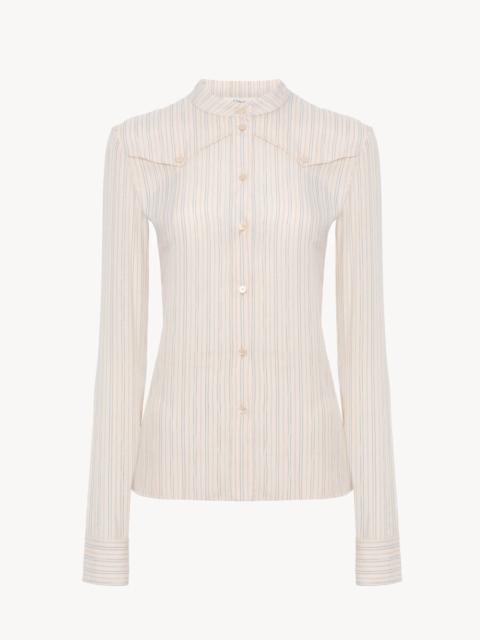 Chloé FITTED BLOUSE IN SILK POPLIN
