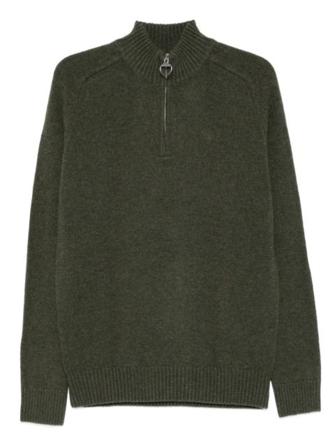 Barbour half-zip wool sweater