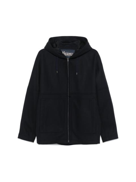 twill hooded jacket