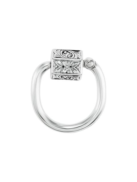 MARLA AARON Embossed Chubby Trundle Lock Ring
