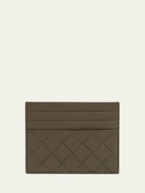 Bottega Veneta Men's Intrecciato 15 Leather Card Holder