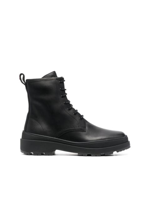 CAMPER lace-up leather combat boots