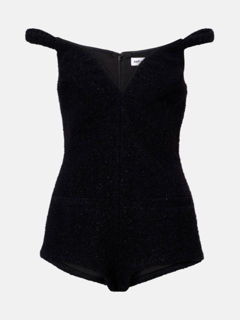 self-portrait Off-shoulder romper