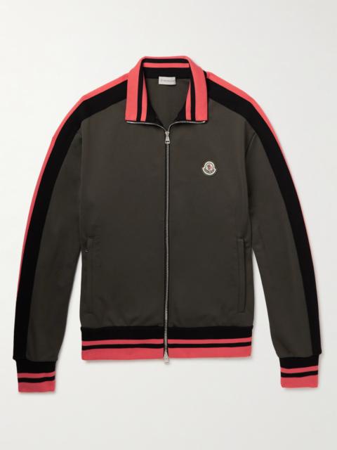 Moncler Logo-Appliquéd Jersey Zip-Up Track Jacket