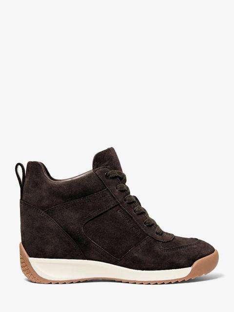 MICHAEL KORS Nikko S2 Suede Wedge Trainer