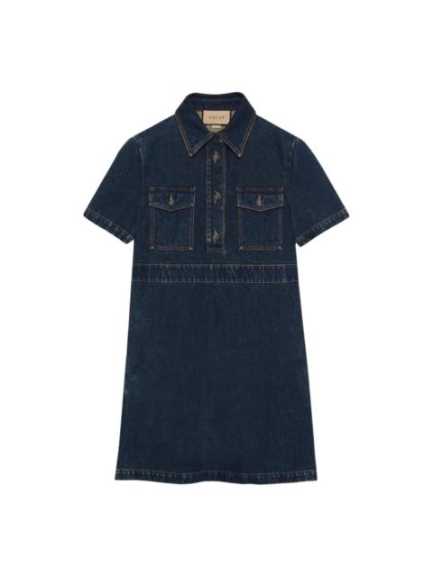GUCCI (WMNS) Gucci Organic Denim Dress 'Dark Blue' 776564-XDCVP-4100