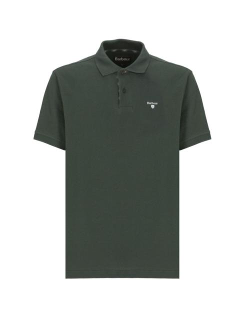 Barbour embroidered-logo polo shirt