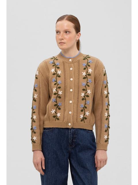 SHRIMPS Hesper Cardigan - Camel/Multi