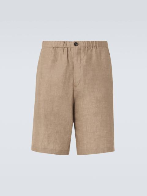 Loro Piana Emanuele linen Bermuda shorts