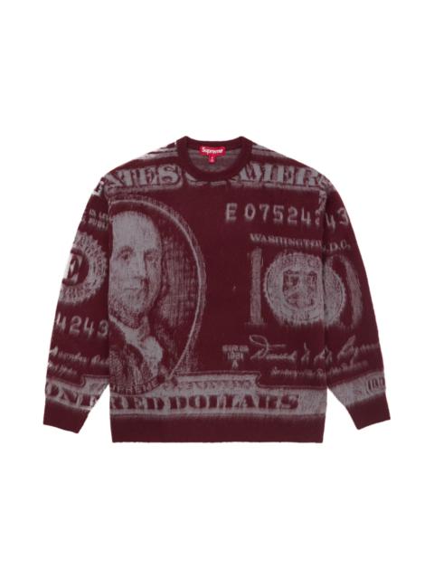 Supreme Supreme Money Sweater Burgundy