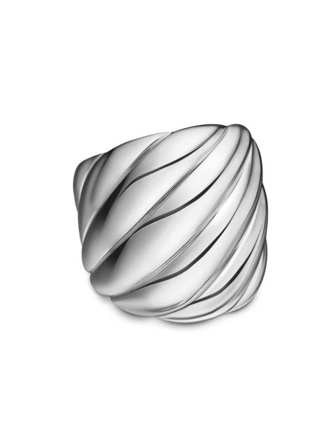 DAVID YURMAN Women's Sculpted Cable Ring - Sterling Silver