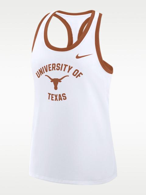 Nike Texas Uni Name Women's Nike College Racerback Tank Top