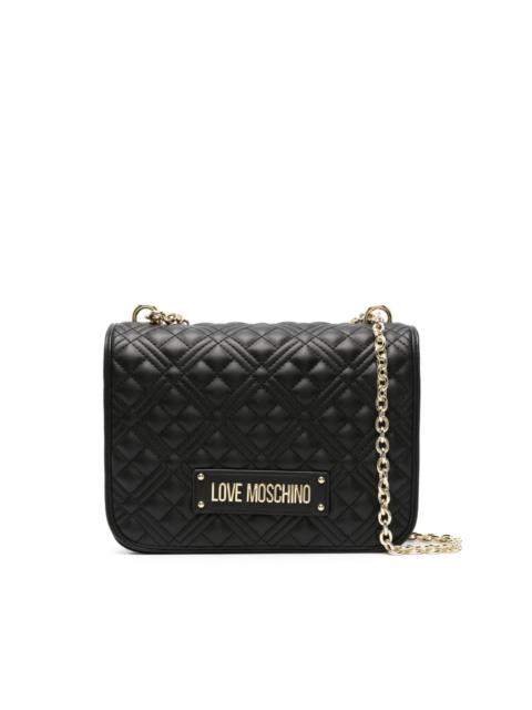 Moschino logo-lettering crossbody bag