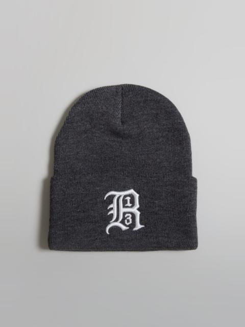 R13 BEANIE W/ EMBROIDERY - GREY