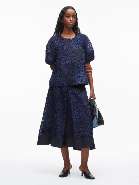 3.1 Phillip Lim Textured Organza Lantern Sleeve Shirt
