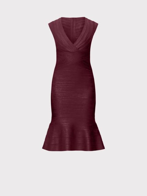HERVE LEGER THE METALLIC SOPHIE DRESS