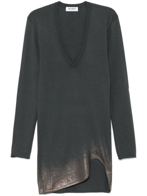 THE ATTICO lurex-detail mini dress