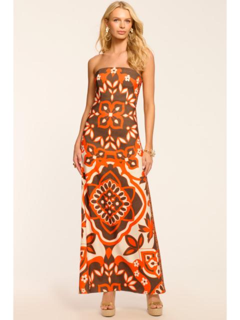 RAMY BROOK Naila Printed Strapless Maxi Dress