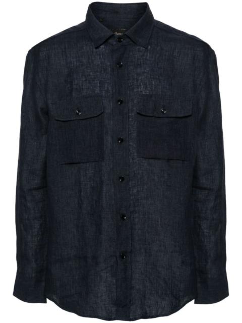 Brioni button-up linen shirt