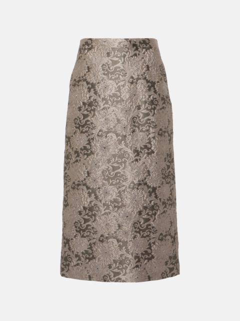 'S Max Mara Diletta jacquard midi skirt