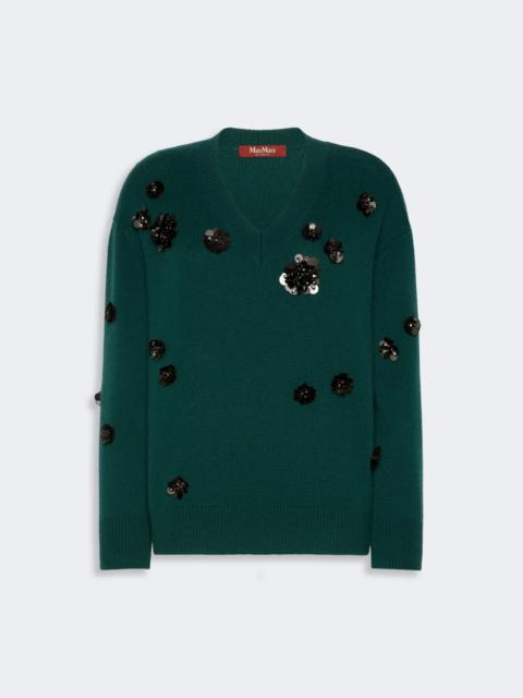 Max Mara NIGELLA Wide-fit wool and cashmere sweater - GREEN