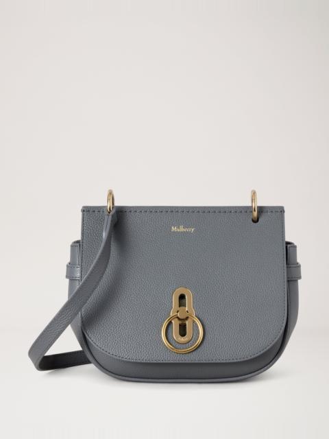 Mulberry Small Amberley Satchel Foggy Grey Small Classic Grain