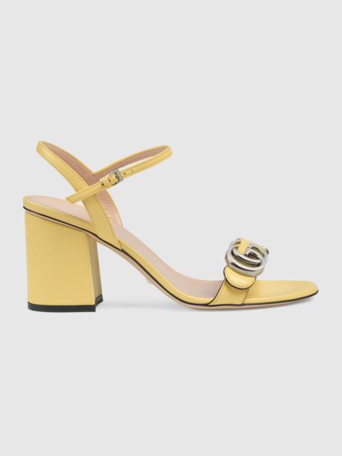 GUCCI Women's mid-heel sandal with Double G