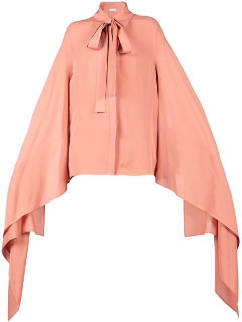 ELIE SAAB draped-sleeve shirt