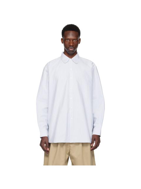 Blue Club Collar Shirt