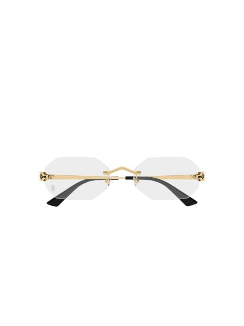 Cartier Panthère geometric-frame glasses