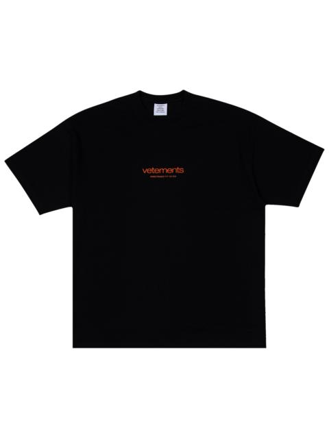 VETEMENTS Vetements Urban Logo T-Shirt 'Black'