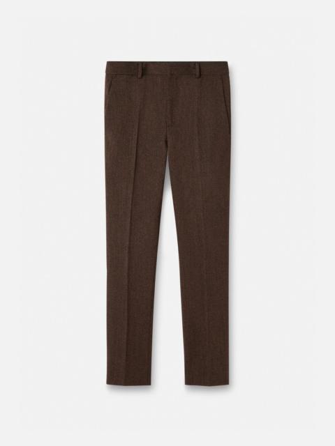Moulinè Wool Formal Pants